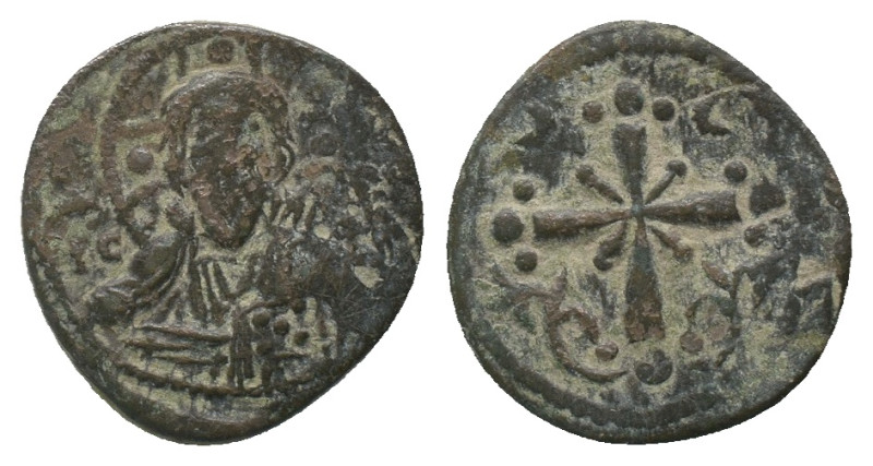 Anonymous attributed to Nicephorus III. 1078-1081. Follis Constantinople. AE.
W...