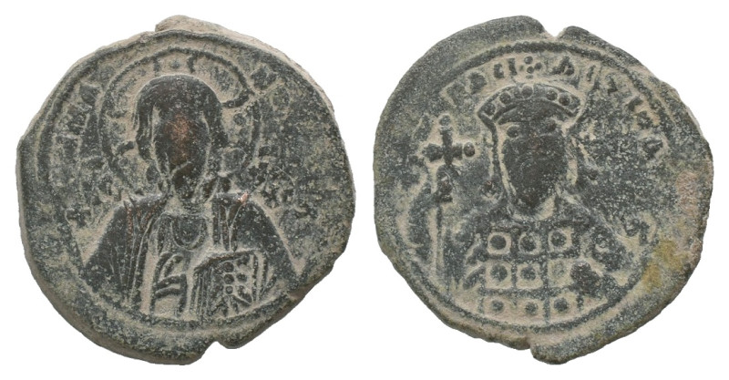 Michael VII. AD. 1071-1078. Constantinople. Follis. AE.
Weight: 9.36 g
Diamete...