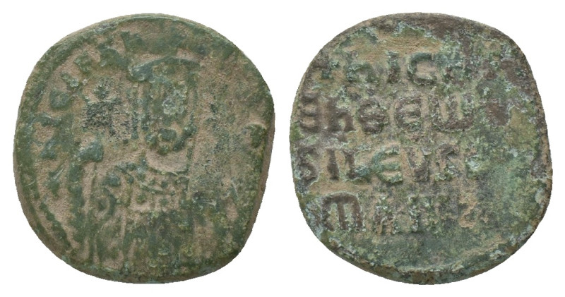 Constantine VII Porphyrogenitus, with Romanus I. AD.913-959. Constantinople. AE....