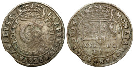 John II Casimir 
POLSKA / POLAND / POLEN / POLOGNE / POLSKO

Jan II Kazimierz. Tymf (1 zloty) 1663, Bydgoszcz 

Patyna. Końcówka blachy.

Detai...