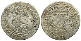 John II Casimir 
POLSKA / POLAND / POLEN / POLOGNE / POLSKO

Jan II Kazimierz. Szostak (6 Groschen - Groszy) (6 groszy) 1662 GBA, Lwów / Lviv 

O...