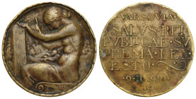 Medals and plaques
POLSKA / POLAND / POLEN / POLOGNE / POLSKO

Medal 1919 Sejm RP 

Miejscowy osad.&nbsp;

Details: 39,02 g brąz 44,5 mm.
Cond...