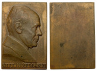 Medals and plaques
POLSKA / POLAND / POLEN / POLOGNE / POLSKO

II RP. Plaque Stefan eromski MW, 1926 - small 

Znaki menniczy na rewersie. Bardzo...