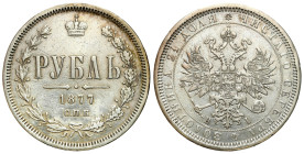Russian Coins and Medals
RUSSIA / RUSSLAND / РОССИЯ / MOSCOW / PETERSBURG

Russia. Alexander II. Ruble (Rouble) 1877 СПБ-НІ, St. Petersburg 
AW: D...