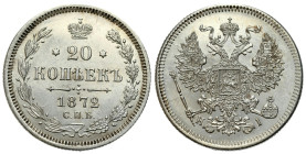Russian Coins and Medals
RUSSIA / RUSSLAND / РОССИЯ / MOSCOW / PETERSBURG

Russia. Alexander II. 20 Kopek (kopeck) 1872 НI, St. Petersburg NONE 
...