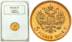 Russian Coins and Medals
RUSSIA / RUSSLAND / РОССИЯ / MOSCOW / PETERSBURG

Rosja. Nicholas II. 5 Rubel (Rouble) 1904 АР, Petersburg NGC MS64 
AW: ...