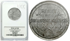 Poland II Republic - Circulation coins
Niemieckie Władze Okupacyjne/ OST. 3 kopiejki 1916 A, Berlin - PIĘKNE 

Pięknie zachowana moneta w slabie GC...