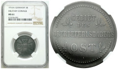 Poland II Republic - Circulation coins
Niemieckie Władze Okupacyjne. 3 kopiejki 1916 Berlin NGC MS61 PIĘKNE 

Menniczy egzemplarz berlińskiej emisj...