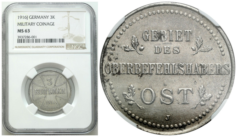 Poland II Republic - Circulation coins
Niemieckie Władze Okupacyjne - OST. 3 ko...