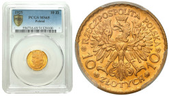 Poland II Republic - Circulation coins
II RP. 10 zlotych 1925 Bolesław Chrobry PCGS MS65 - PIĘKNE 

Typ monety doceniany przez kolekcjonerów i posz...