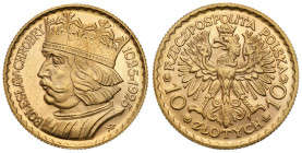 Poland II Republic - Circulation coins
II RP. 10 zlotych 1925 Bolesław Chrobry 

Typ monety doceniany przez kolekcjonerów i poszukiwany.Drobne rysk...