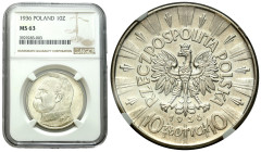 Poland II Republic - Circulation coins
II RP. 10 zlotych 1936 Piłsudski NGC MS63 – PIĘKNE 

Pięknie zachowane,&nbsp;

Details: Ag 
Condition: NG...