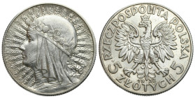 Poland II Republic - Circulation coins
II RP. 5 zlotych Głowa Kobiety 1932 bez znaku 

Moneta czyszczona.

Details: 11 g Ag 
Condition: 3 (VF) ...