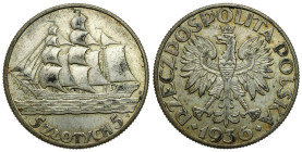 Poland II Republic - Circulation coins
II RP. 5 zlotych 1936 Żaglowiec 

Naturalna, obiegowa sztuka.&nbsp;

Details: 11 g Ag 
Condition: 3/3+ (V...