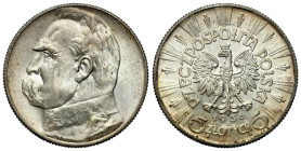 Poland II Republic - Circulation coins
II RP. 5 zlotych 1936 Piłsudski - PIĘKNE 

Delikatna patyna, połysk. Pięknie zachowane.&nbsp;

Details: 11...