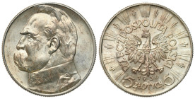 Poland II Republic - Circulation coins
II RP. 5 zlotych 1936 Piłsudski - PIĘKNE 

Pięknie zachowane.

Details: 11 g Ag 28 mm
Condition: 1- (UNC-...