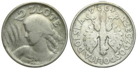 Poland II Republic - Circulation coins
II RP. 2 zlote 1924, Filadelfia, ODWROTKA 

Rzadsza i ciekawsza dwuzłotówka wybita stemplami odwróconymi.Obi...