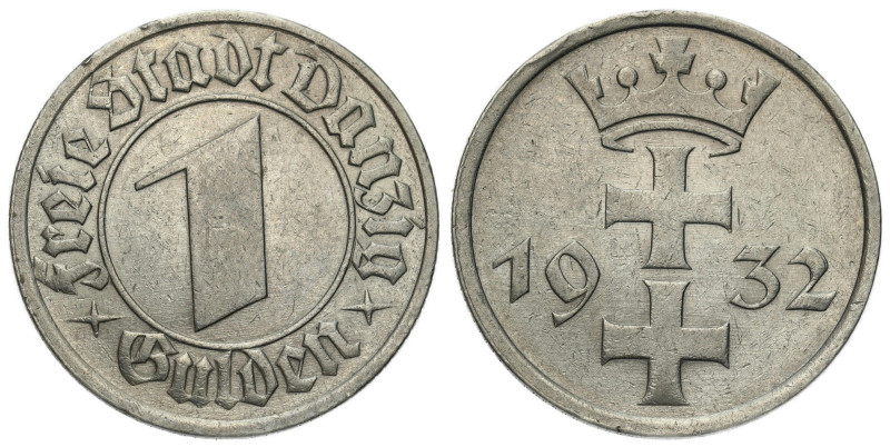 Danzig 
Free City of Danzig. 1 Gulden 1932, Berlin 

Połysk.&nbsp;

Details...