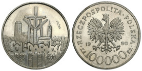 Nickel coins - PROBA
POLSKA / POLAND / POLEN / PROBA / PATTERN

PROBA / PATTERN Nikiel 100.000 zlotych 1990 – Solidarność 

Nakład tylko 500 sztu...