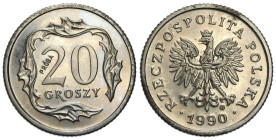 Nickel coins - PROBA
POLSKA / POLAND / POLEN / PROBA / PATTERN

III RP. PROBA / PATTERN Nikiel 20 groszy 1990 

Subtelny osad.&nbsp;

Details: ...