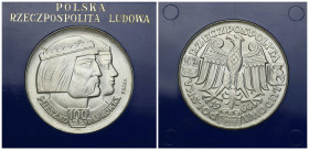 PROBE coins Poland after 1945
POLSKA / POLAND / POLEN / PROBA / PATTERN

PRL. PROBA / PATTERN srebro 100 zlotych 1966 Mieszko i Dąbrówka 

Piękni...