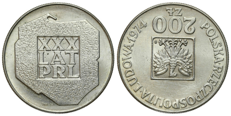 Polish coins of the PRL and collector coins from 1949-1989
PRL. 200 zlotych 197...