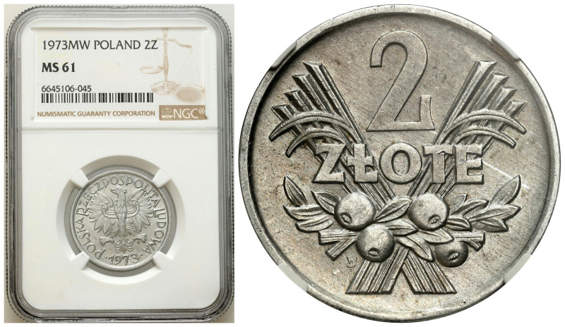 Polish coins of the PRL and collector coins from 1949-1989
PRL. 2 zlote 1973 ja...
