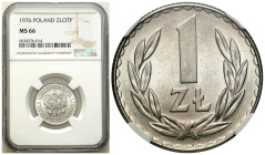 Polish coins of the PRL and collector coins from 1949-1989
PRL. 1 zloty 1976 aluminium NGC MS66 - PIĘKNE 

Idealnie zachowany egzemplarz.

Detail...