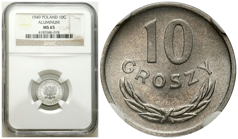 Polish coins of the PRL and collector coins from 1949-1989
PRL. 10 groszy 1949 ...
