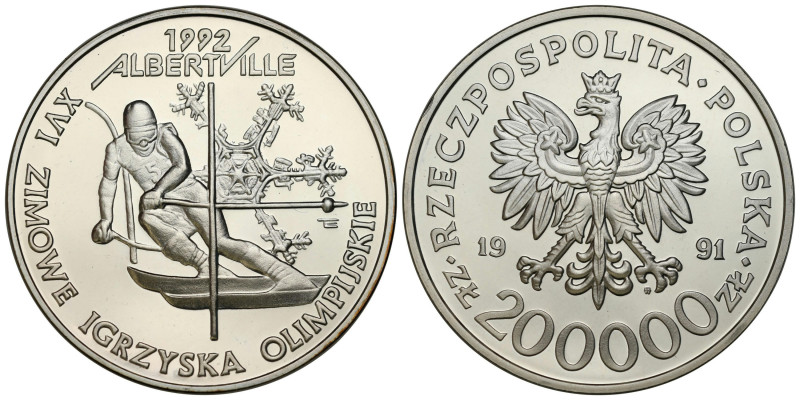 Polish circulation and collector coins after 1990
III RP. 200.000 zlotych 1991,...