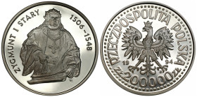 Polish circulation and collector coins after 1990
III RP. 200.000 zlotych 1994 Zygmunt I Stary półpostać - RZADSZE 

Rzadsza moneta kolekcjonerska....
