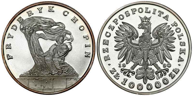 Polish circulation and collector coins after 1990
III RP. 100.000 zlotych 1990 ...