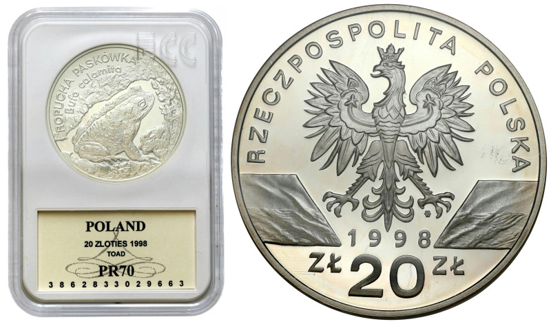 Polish circulation and collector coins after 1990
III RP. 20 zlotych 1998 Ropuc...