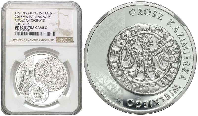 Polish circulation and collector coins after 1990
III RP. 20 zlotych 2015 Grosz...