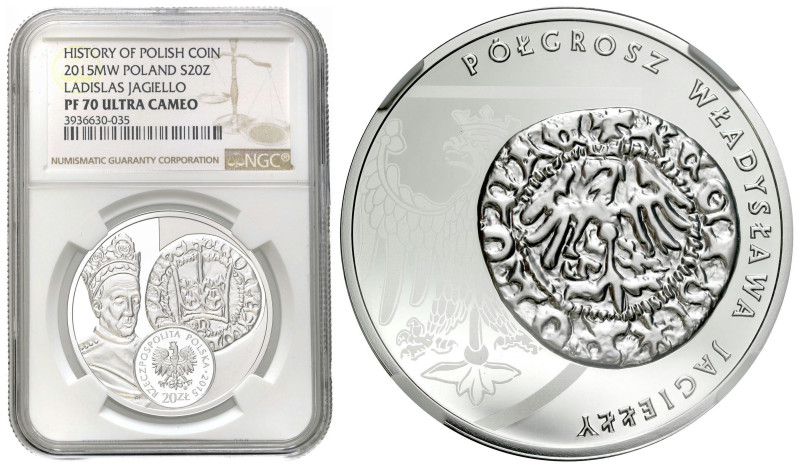 Polish circulation and collector coins after 1990
III RP. 20 zlotych 2015 Półgr...