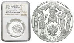 Polish circulation and collector coins after 1990
III RP. 10 zlotych 2014 brakteat Mieszka III Starego, NGC PF69 ULTRA CAMEO (2 MAX) 

Piękny, menn...