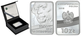 Polish circulation and collector coins after 1990
III RP. 10 zlotych 2018 Paderewski - niepodległość 

Menniczy egzemplarz w oryginalnym pudełku NB...