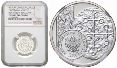 Polish circulation and collector coins after 1990
III RP. 5 zlotych 2013 denar Bolesława Chrobrego, NGC PF70 ULTRA CAMEO (MAX) 

Piękny, menniczy e...