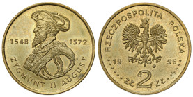 Polish circulation and collector coins after 1990
III RP. 2 zlote 1996 Zygmunt II August – NAJRZADSZE 

Najrzadsza dwuzłotówka GN.

Details: 8,15...