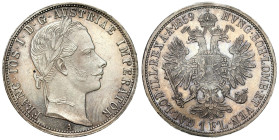 Austria
Austria. Franz Joseph I (18481916). 1 florin 1859 A, Vienna 

Bardzo dużo połysku, śliwkowa patyna dodająca uroku.Drobne ryski.

Details:...