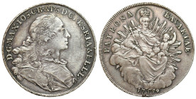 Germany
Germany, Bavaria. Maximilian III Joseph (17451777). Thaler 1755, Munich 

Typ Patrona Bavariae.Ciemna patyna.

Details: 27,95 g Ag 
Cond...