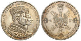 Germany
Germany, Prussia. Wilhelm I (18611888). Coronation thaler (Vereinstaler) 1861 A, Berlin 

Łanie zachowany, patyna.&nbsp;

Details: 18,54 ...