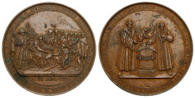 Germany
Germany, Saxony. Medal 300 years of the Augsburg confession 1830, bronze 

Miejscowy osad, przyzwoicie zachowane.

Details: 42,70 g Brąz ...