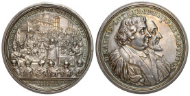 Germany
Germany. Medal 1930 - 200th anniversary of the transfer of the Augsburg denomination 
AW: Popiersia portrety Marcina Lutra i Melanchtona obo...