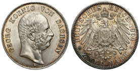 Germany
Germany, Saxony. George (1902-1904). 2 Marks 1903 E, Muldenhtten - BEAUTIFUL 

Pięknie zachowane. Tęczowa patyna.&nbsp;

Details: 11,13 g...