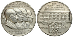 Germany
Germany. Third Reich. Medal. 1938, Meeting in the Munich home of the Fuhrer - Adolf Hitler 

Na rewersie rysa przez środek budynku. Ślad po...