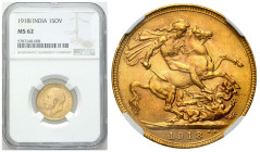 Great Britain / England
Great Britain/British India. 1 sovereign (pound) 1918 I, Bombay NGC MS62 - BEAUTIFUL 

Piękny, menniczy, wyselekcjonowany e...