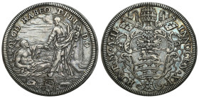 Italy and the Vatican
Italy, Vatican. Innocent XI (1676-1689). Testone, Rome 

Bardzo ładnie zachowane ze szlachetną patyną.Rzadkie w tym stanie za...