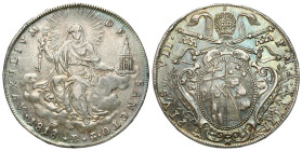 Italy and the Vatican
Italy, Vatican. Pius VII (1800-1823). Scudo 1818, Bologna 

Wiekowa patyna, bardzo dobra prezencja.

Details: 26,36 g Ag 
...