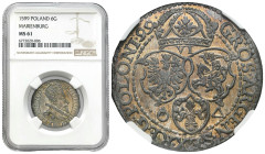 Sigismund III Vasa 
POLSKA / POLAND / POLEN / POLOGNE / POLSKO

Zygmunt III Waza. Szostak (6 Groschen - Groszy) 1599, Malbork NGC MS61 - BEAUTIFUL ...